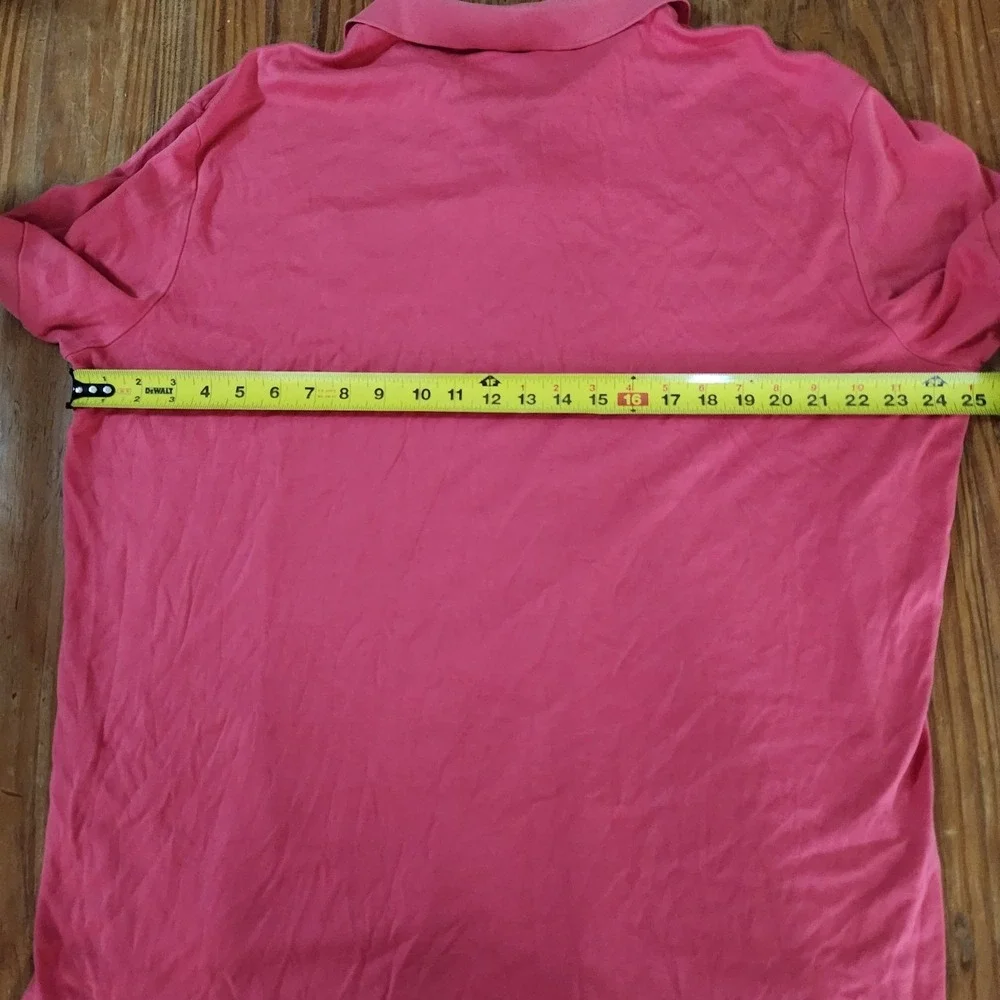 Polo Ralph Lauren Red Pima Soft Touch Polo Shirt Embroidered Flesh Pony‎ XXL